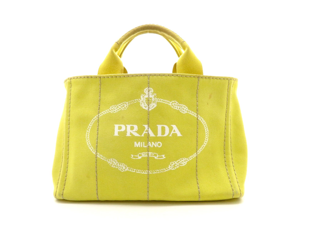 Prada Canapa Handbag Canvas